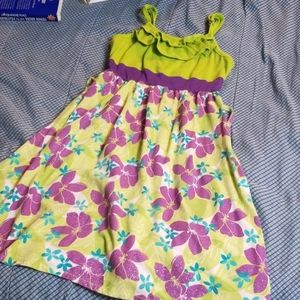 Purple flower glitter dress